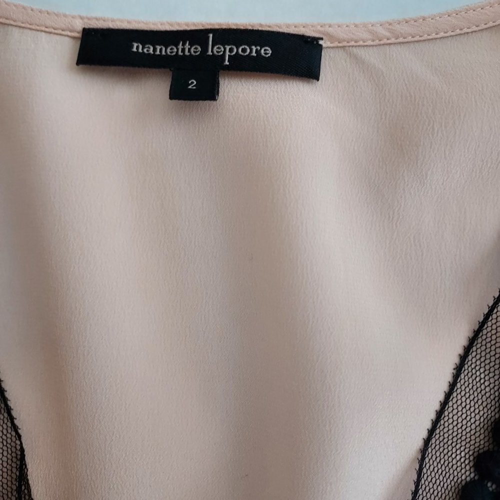 Nanette Lepore Silk Long Balloon Sleeve Blouse - Picture 4 of 11